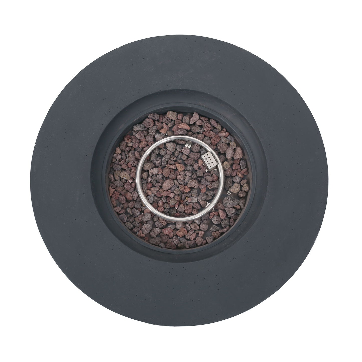 Modern Lightweight Concrete Outdoor Circular Fire Pit 50, 000 Btu
