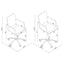 Clear Office Chair With Caster Wheels Futuristic Design, Adjustable Height - Clear