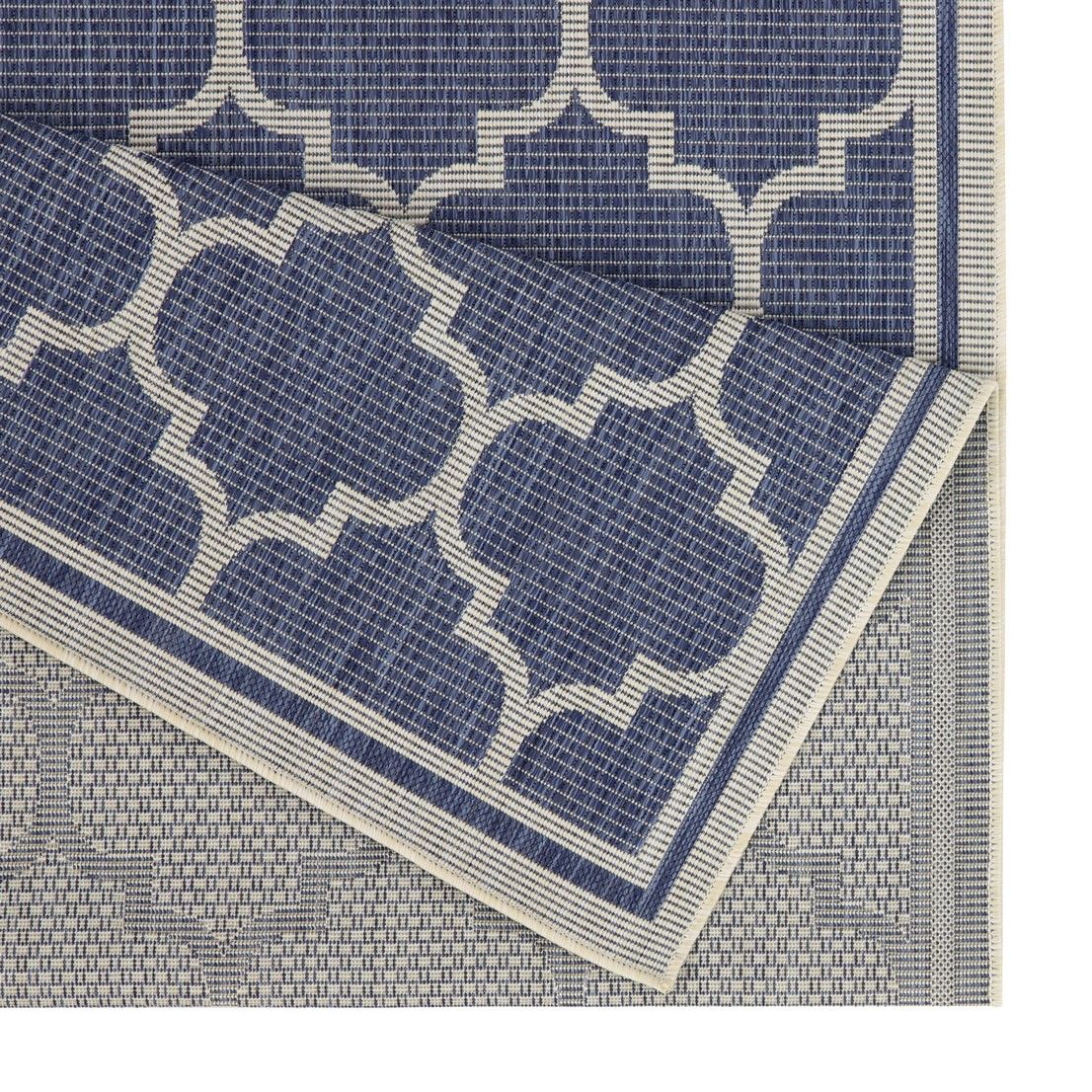 Sunshine - 5'3" X 7'3" Indoor, Outdoor Area Rug Polypropylene - Blue
