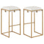 Soccoro - Square Tufted Cushion Stools (Set of 2) - Beige