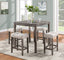 Lucian - Counter Height Pub Table With Tufted Stools