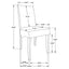 Shandra - 5 Piece Dining Set Tabletop And Upholstered Side Chairs - Gray