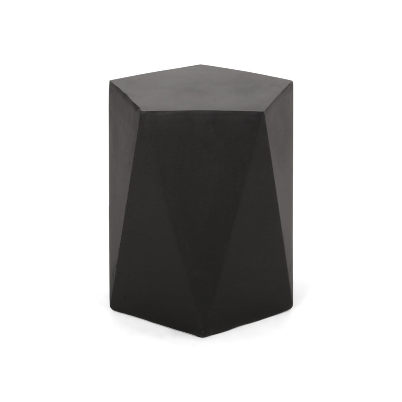 Mesa auxiliar con diseño geométrico