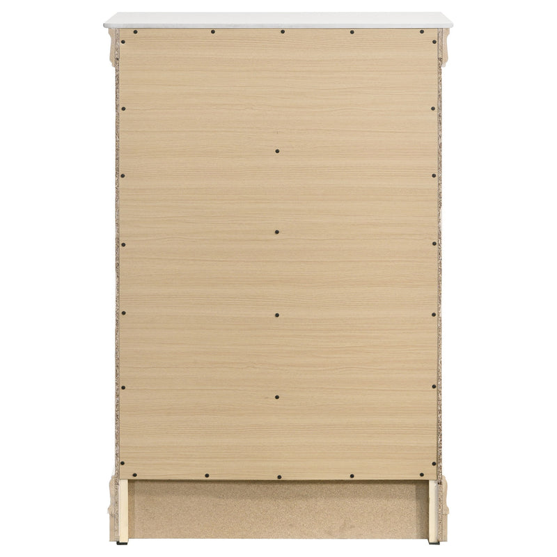 5 Drawer Bedroom Chest - White