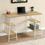 Computer Desk For Home Office, Laptop, Storage Shelves, Contemporary & Modern