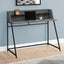 Computer Desk For Home Office, Laptop, Storage Shelves, Marble Look Contemporary & Modern