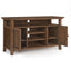 Amherst - TV Media Stand - Rustic Natural Aged Brown