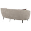 Aura - Upholstered Curved Sofa And Tapered Legs - Beige