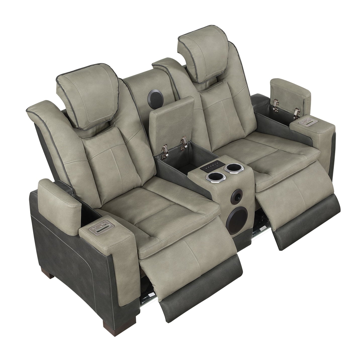 Bruno - Power Reclining Living Room Set With LED Lighting