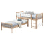 Ponderosa - Twin Over Twin Bunk Bed With Accents - Natural