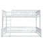 Bunk Bed Frame With Ladder And Safety Guardrails