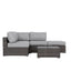 Seating Set With Cushions Handcrafted Wicker Design