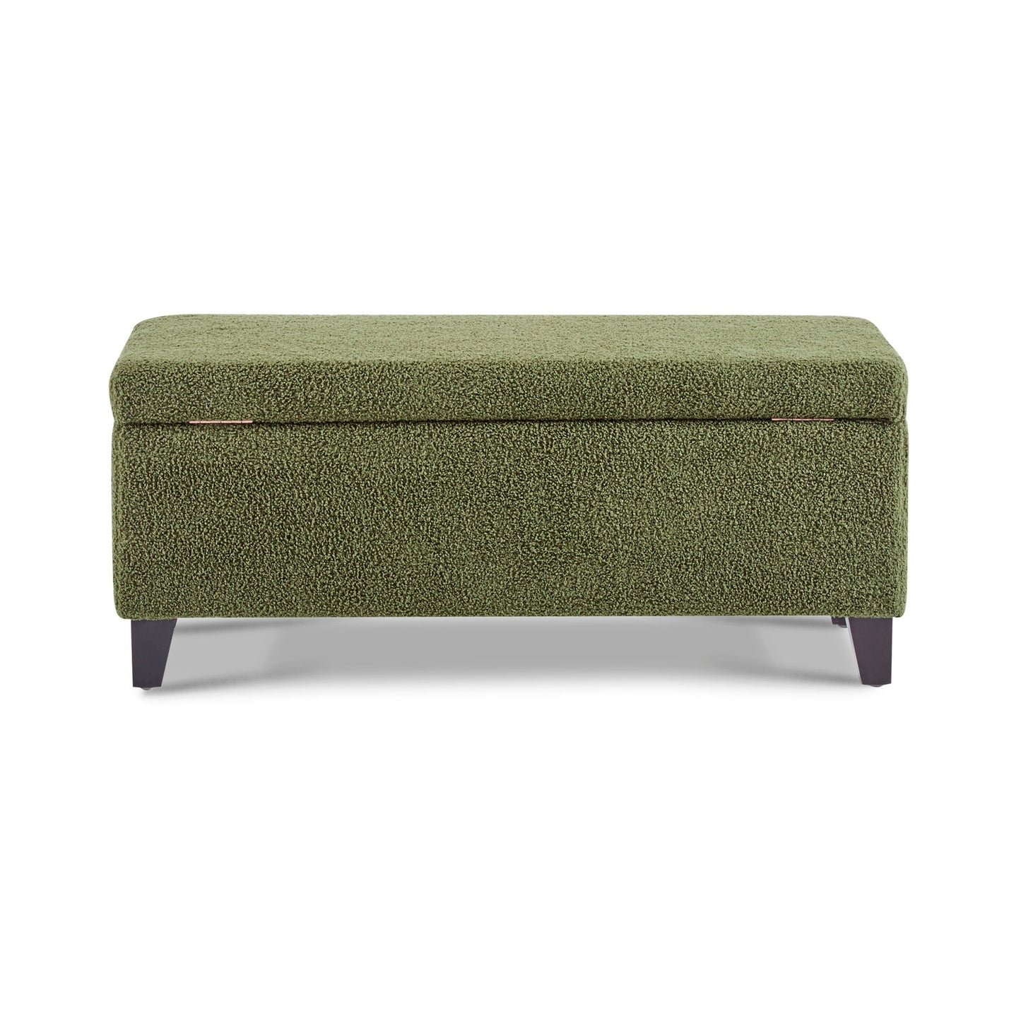 Storage Ottoman With Flip Top Lid - Retro Green