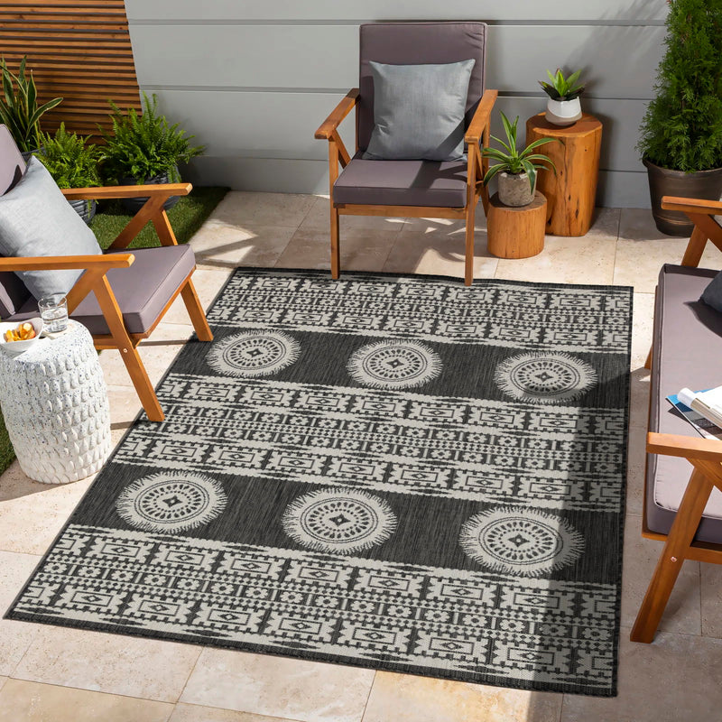 Sunshine - Alfombra de interior/exterior de 2'7" X 7'3"
