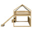 Loft Bed With House Shaped Frame And Tent