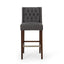 Solstara - Upholstered Dining Barstool With Button Tufted And Wing Back