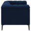 Darci - Accent Armchair With Seating And Tapered Legs - Blue