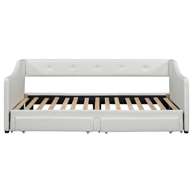 Upholstered Daybed With 2 Drawers