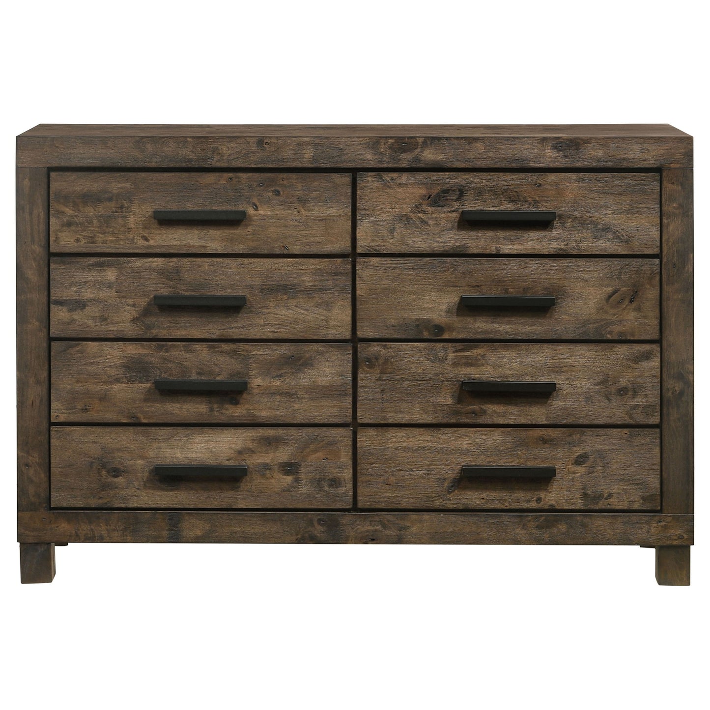 Bren - 8 Drawer Dresser With Pull Handles - Rustic