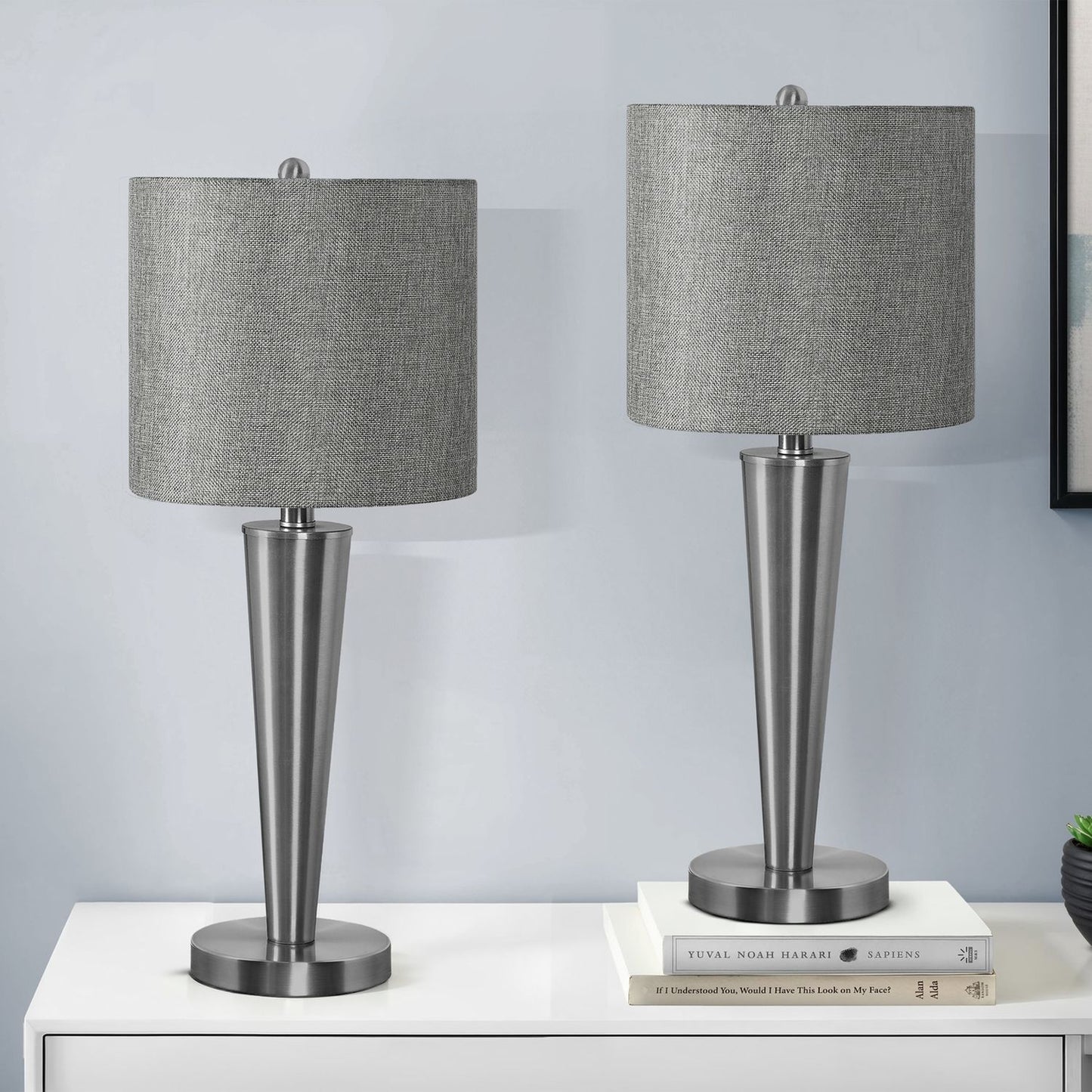 Lighting, Table Lamp, USB Port Included, Contemporary (Set of 2)