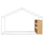 Bed House Frame With Shelves And Lights