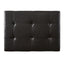 Chatham - Ottoman With Drawer Leather Storage Solution - Dark Coffee