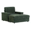 Oversized Chaise Lounge Indoor Rabbit Fur Sofa Bed With Storage Ottoman And Armrests Cup Holders With Deep Seat