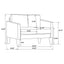Ruth - 2 Piece Track Arm Sofa Set With Cushions - Black