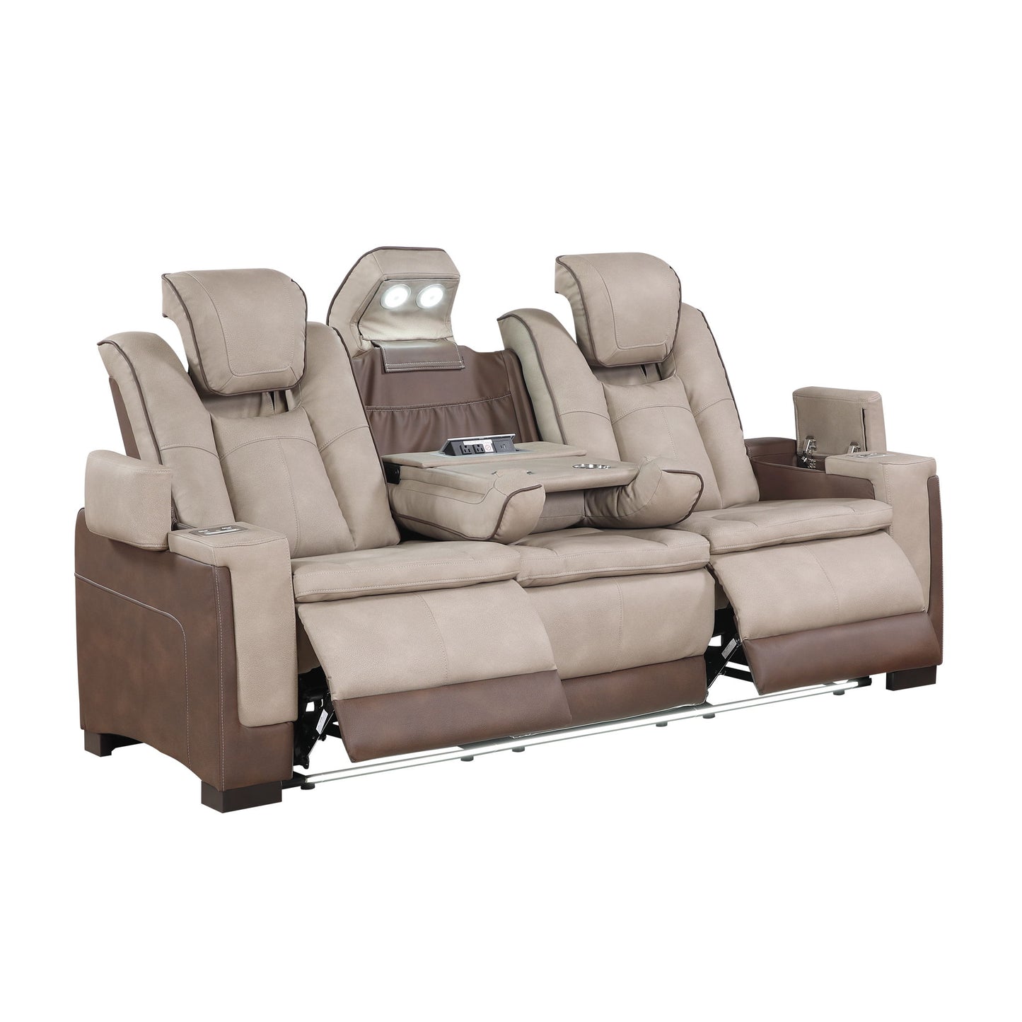 Bruno - Power Reclining Living Room Set With LED Lighting