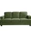Modern Sofa, Comfortable 3 Seater Couch With Deep Seating, Loose Back Cushions, Wide Arms
