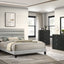Asher - Nightstand With LED Light - Smoke