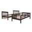 Stairway Bunk Bed With Storage And Guard Rail For Bedroom