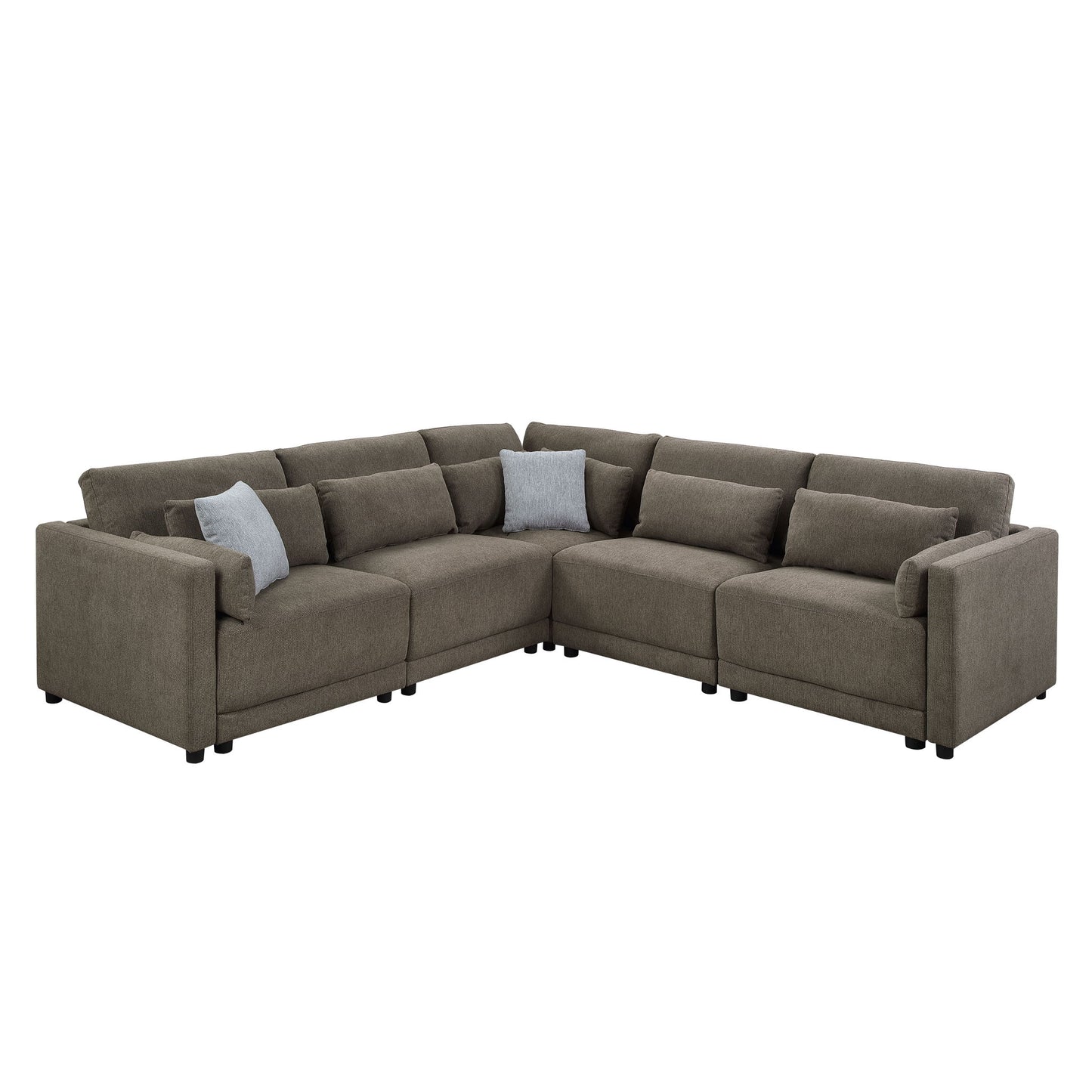 Rylie - Modular Sectional Sofa With Toss Pillows