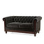 Chesterfield Loveseat Sofa, 2 Person Rolled Arm Upholstered Couch