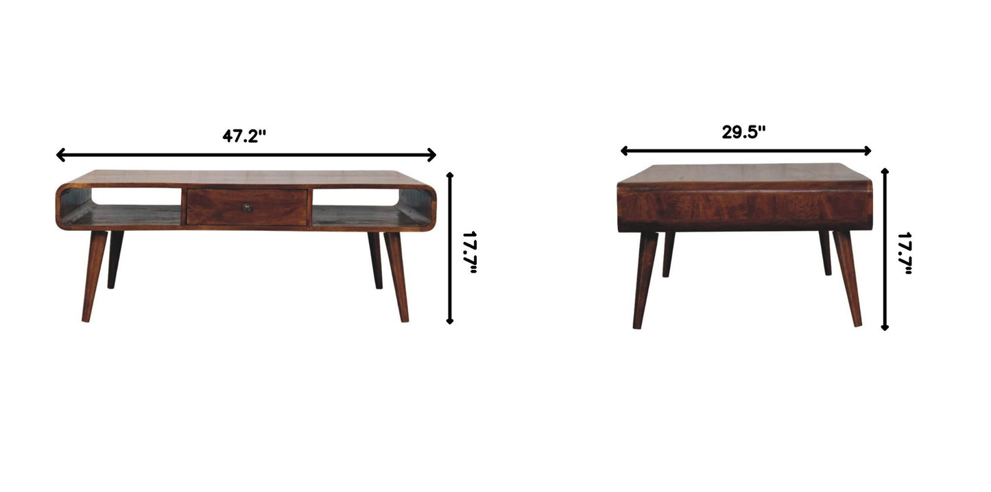 Avora - 2 Drawer Coffee Table - Brown