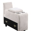 Rene - Sectional Sofa With Ottoman - Beige