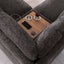 Celine - Corner Sectional Sofa With Right Facing Chaise, Cupholders, And Charging Ports - Gray