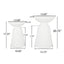 Serenita - Outdoor Side Tables With Flared Design (Set of 2)