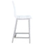 Counter Height Stools With Curved Back Design (Set of 2) - Clear