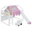 Loft Bed With House Shaped Frame And Tent