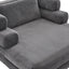 Oversized Chaise Lounge Sofa Bed With Deep Seat And Layered Armrests