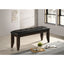 Tufted Upholstered Dining Bench - Brown