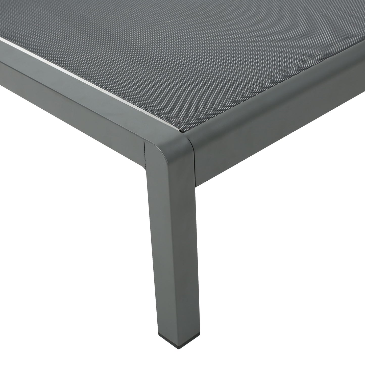 Outdoor Patio Chaise Lounge With 5 Reclining Positions