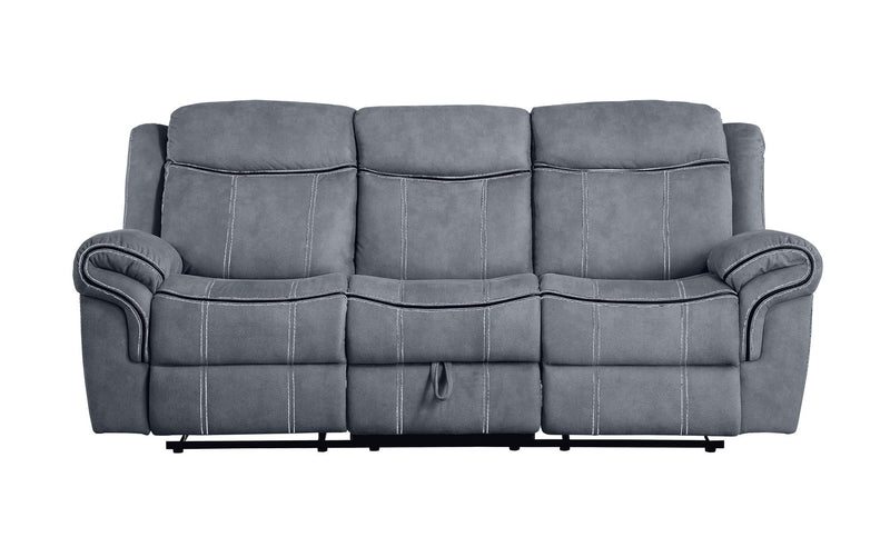 Zubaida - Two Tone Recliner Sofa With USB Port Drop Down Table