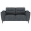 Oberle - 2 Piece Upholstered Sofa Set With Pocket Coil Seating - Charcoal