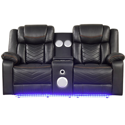 Challenger - LED Power Recliner Loveseat
