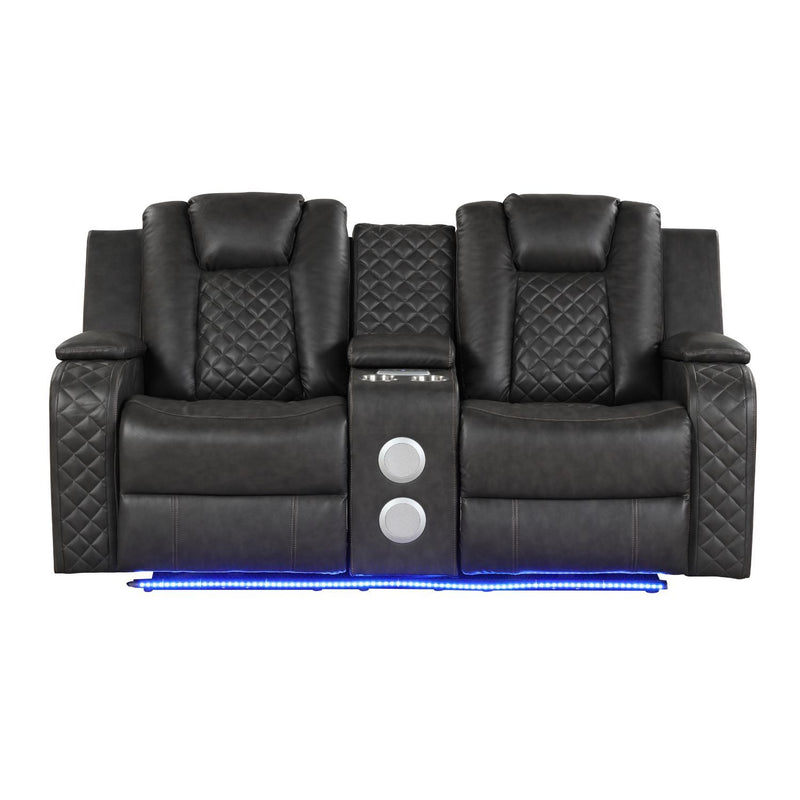 Benz - Power Recliner Set With LED Lighting And USB Charging