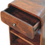 Aspen - Open Bedside Table - Dark Brown