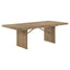 10 Piece Extension Dining Set With Upholstered Chairs And Matching Sideboard - Light Brown