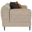 Repley - Upholstered Sculpted Track Arm Loveseat - Beige